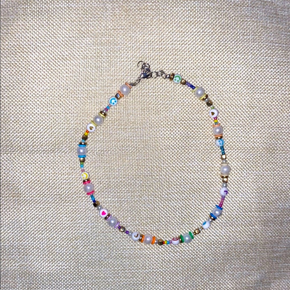 Handmade multi charm necklace